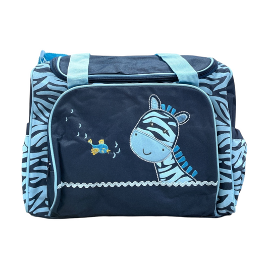 Bolso cebra azul