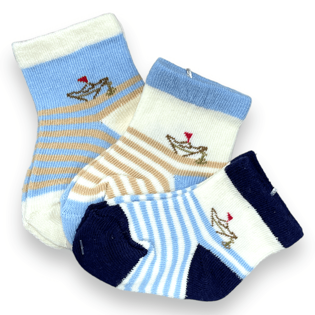 set de 3 calcetines de niño 0-3m - Palimu