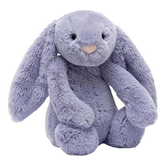 Peluche conejo morado mediano