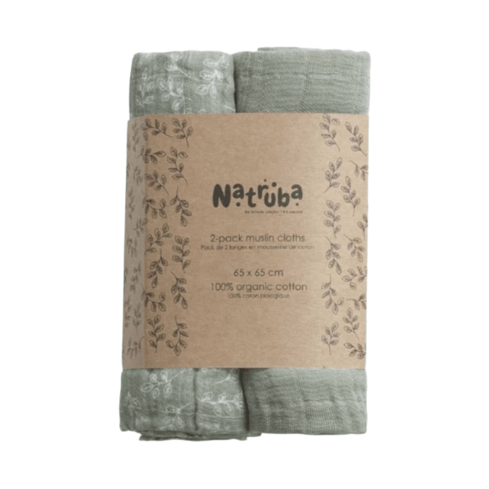 Pack de muselinas Natruba verde - Palimu