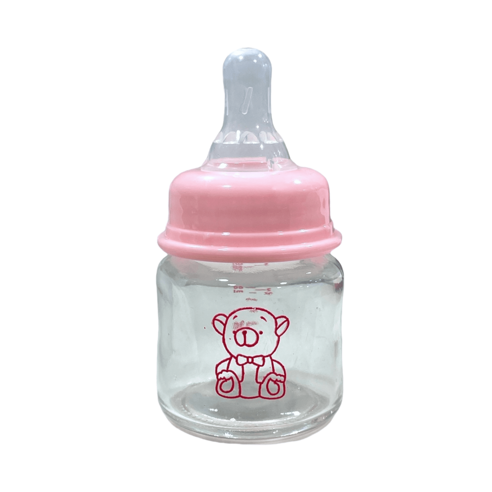 Mamadera 60ml de vidrio Rosa - Palimu