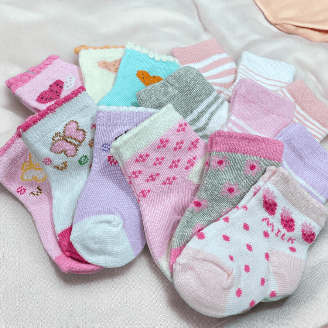 Set de 3 calcetines de niña 0-3m - Palimu