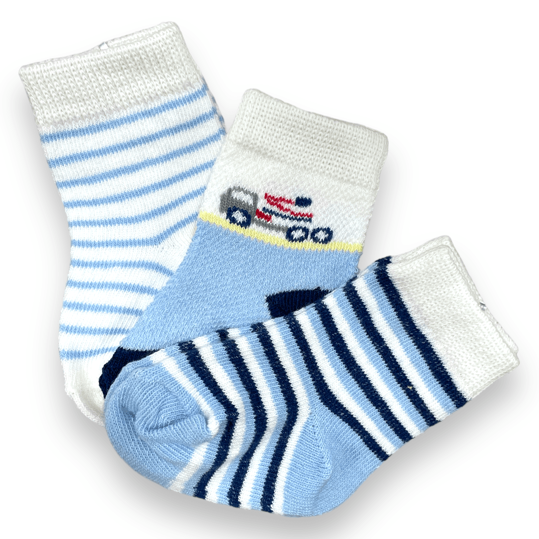 set de 3 calcetines de niño 0-3m - Palimu