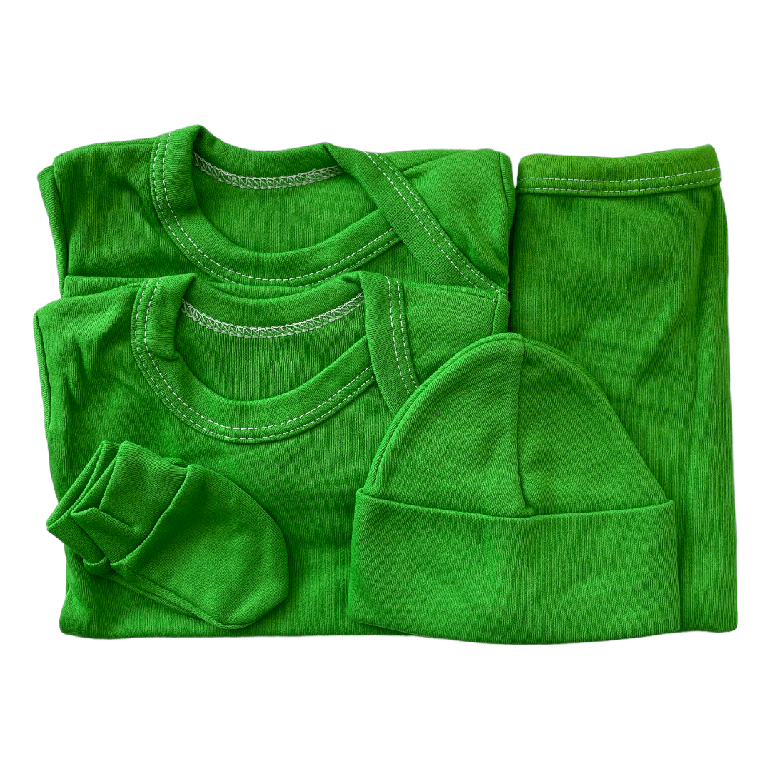 ajuar liso verde 0-3m - Palimu