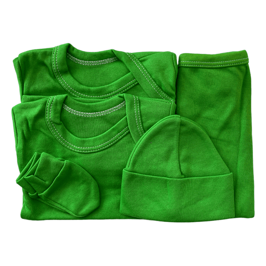 ajuar liso verde 0-3m - Palimu
