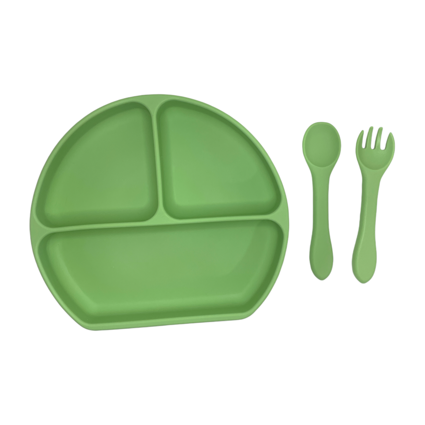 Plato de silicona con divisiones