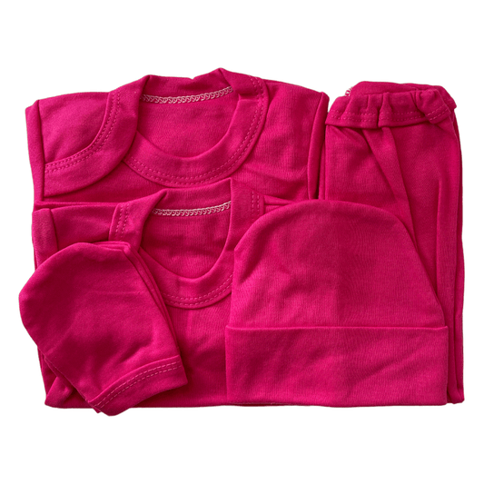 ajuar liso fucsia 0-3m - Palimu
