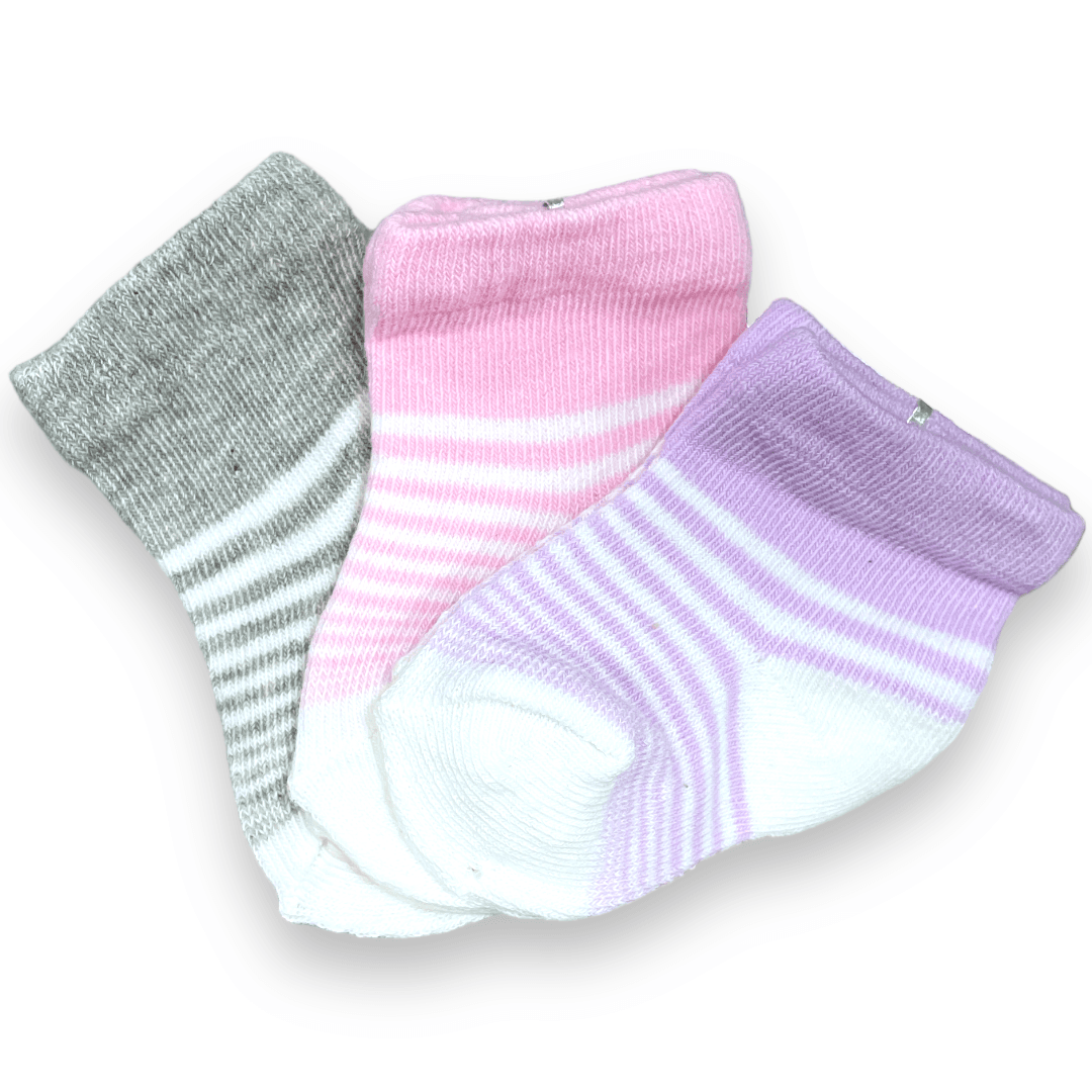 Set de 3 calcetines de niña 0-3m - Palimu