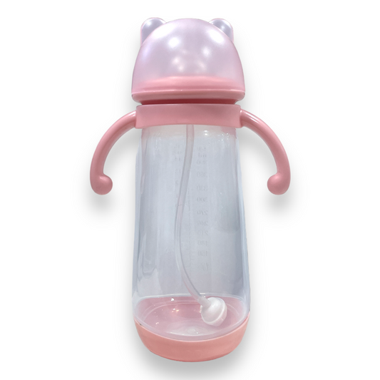 Mamadera 420ml con filtro rosada