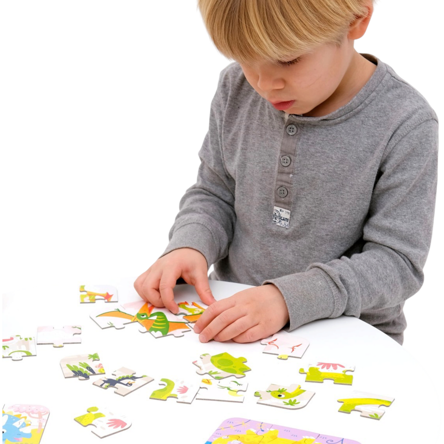 Puzzle Dinosaurs (45 piezas, 5 puzzles) 3+