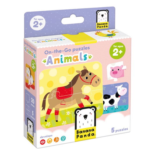 Puzzle Animals (20 piezas, 5 puzzles) 2+