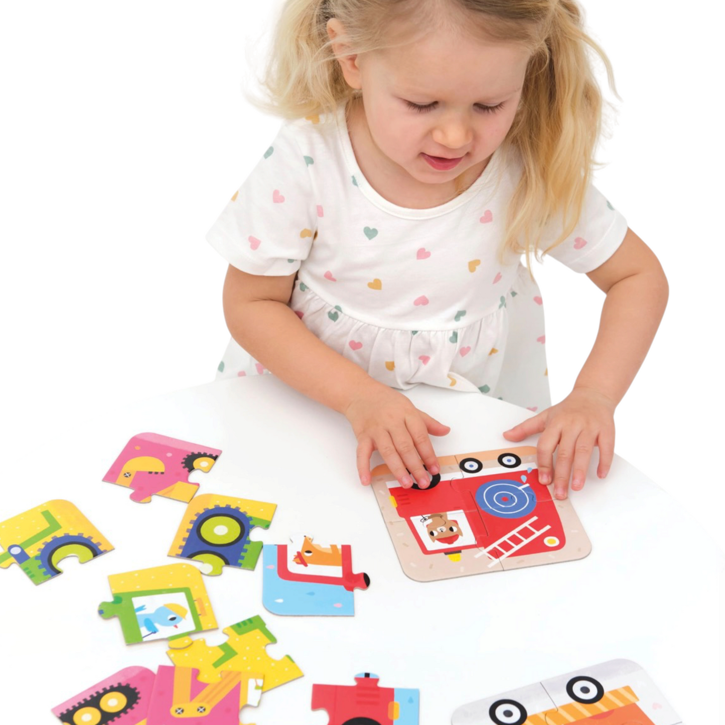 Puzzle Vehicles (20 piezas, 5 puzzles) 2+