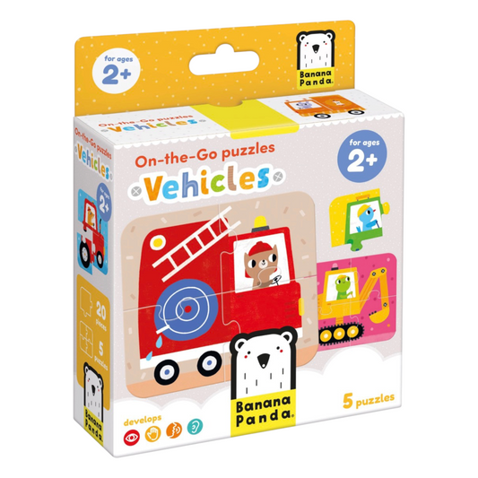 Puzzle Vehicles (20 piezas, 5 puzzles) 2+