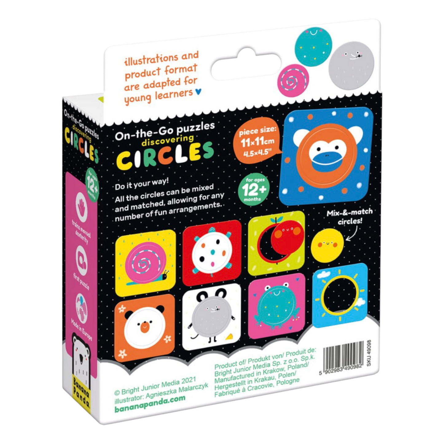 Puzzle Discovering Circles (16 piezas, 8 puzzles) 1+