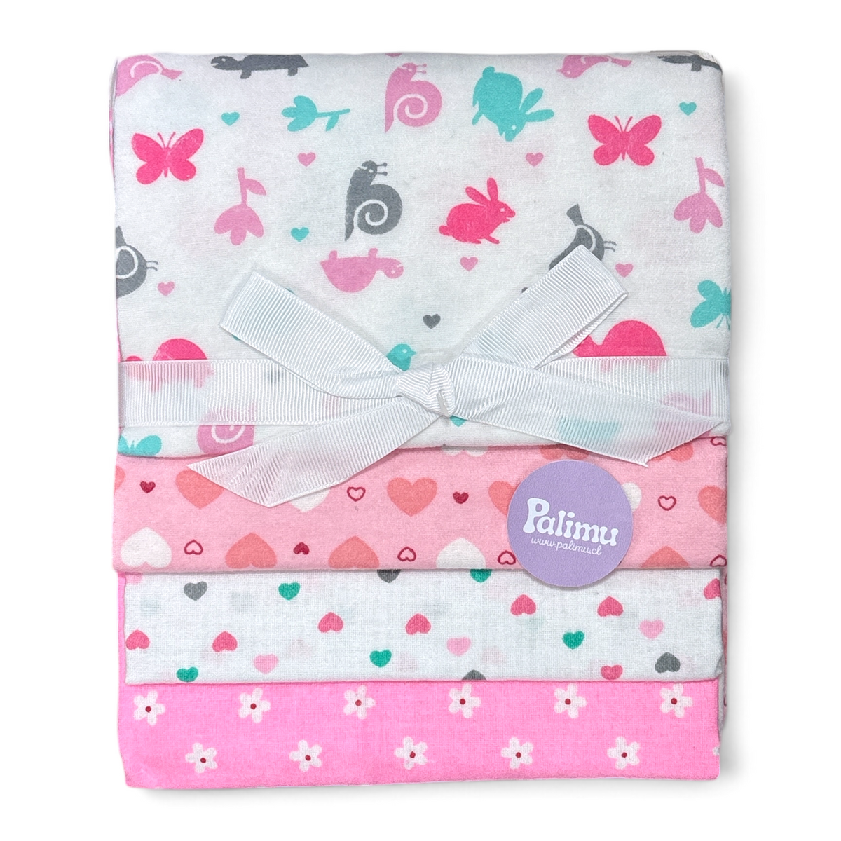 Set de 4 mantitas afraneladas, Variedad de diseños