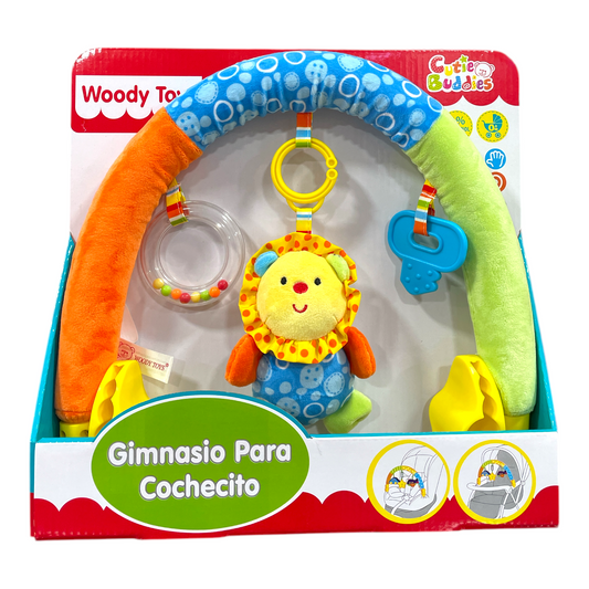 Arco sonajero para coche celeste