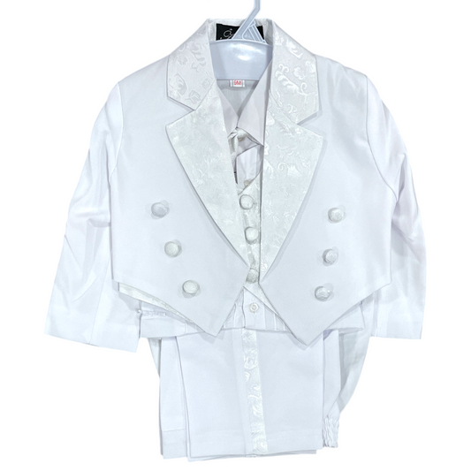 Esmoquin blanco de bebé