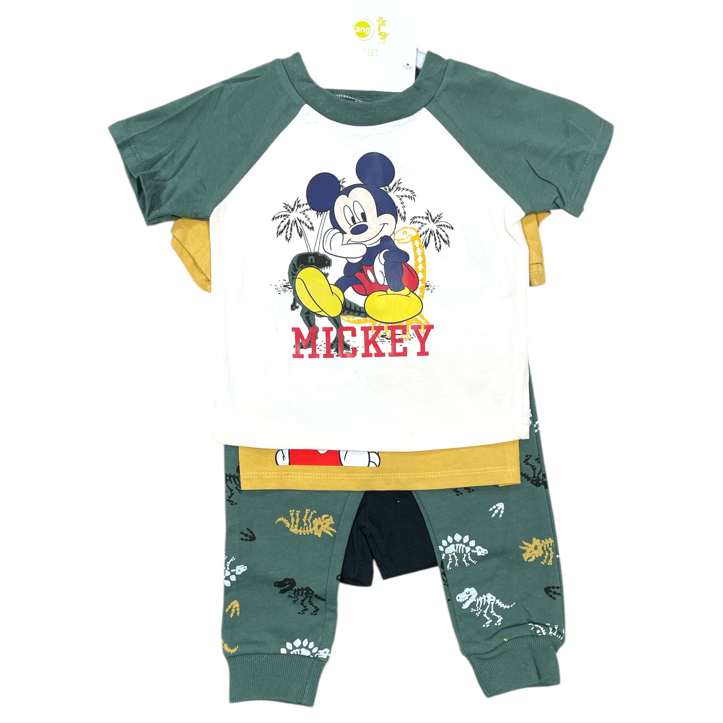 Conjunto de 4 piezas Mickey, Verde