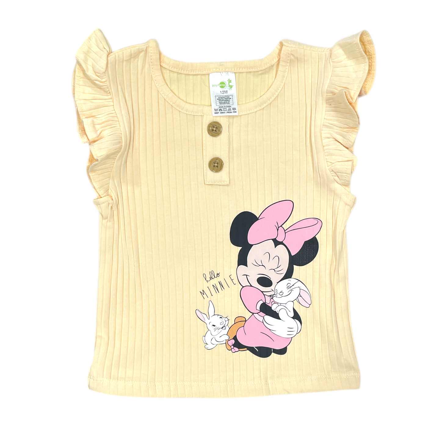 Conjunto 4 piezas minnie, Amarillo