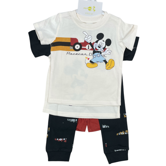Conjunto de 4 piezas Mickey, Negro