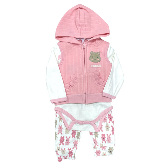 Conjunto de 3 piezas, Rosa