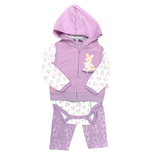 Conjunto de 3 piezas, lila