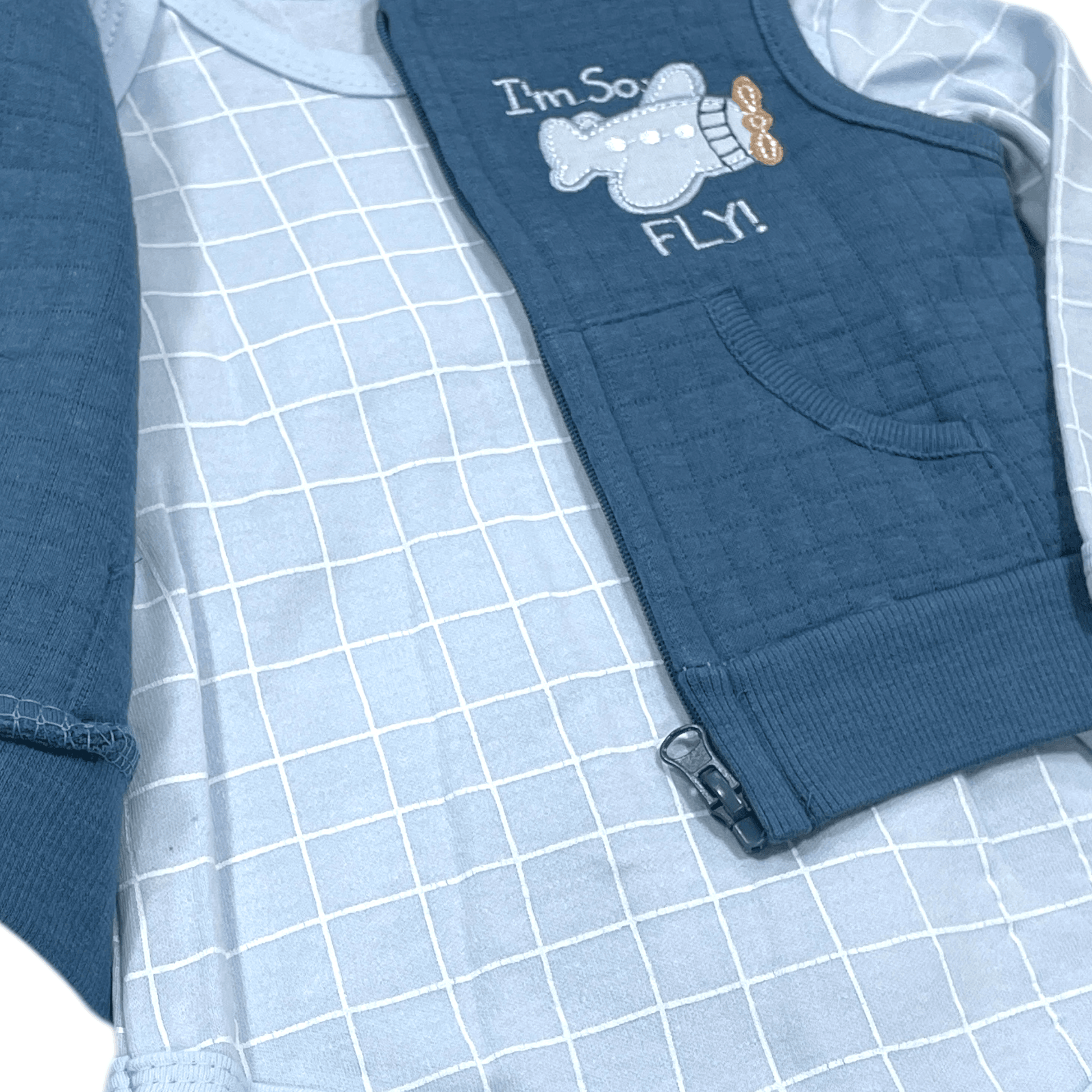 Conjunto de 3 piezas, Azul - Palimu