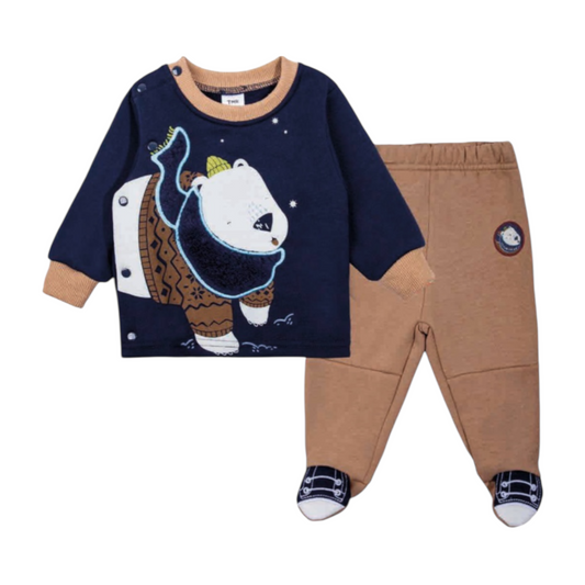 Conjunto de bebé azul marino