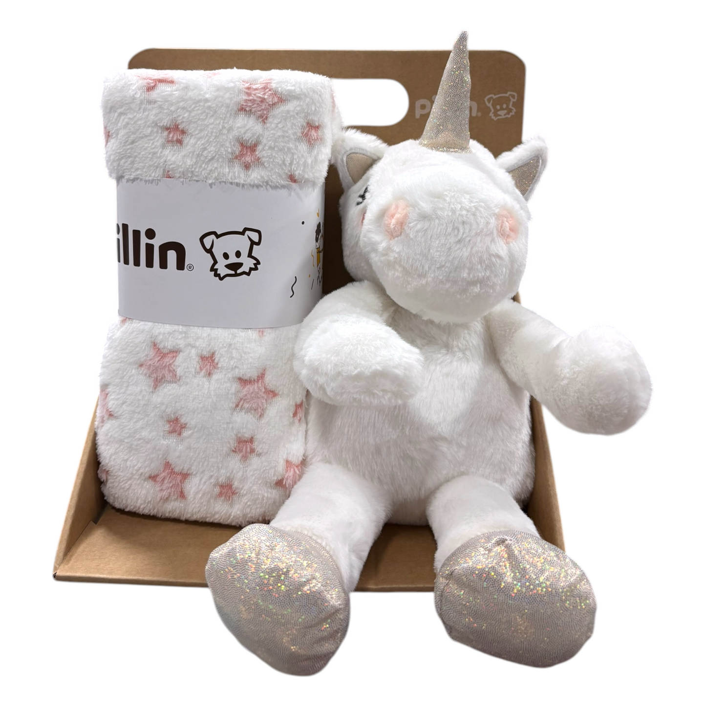 Manta con peluche, Unicornio