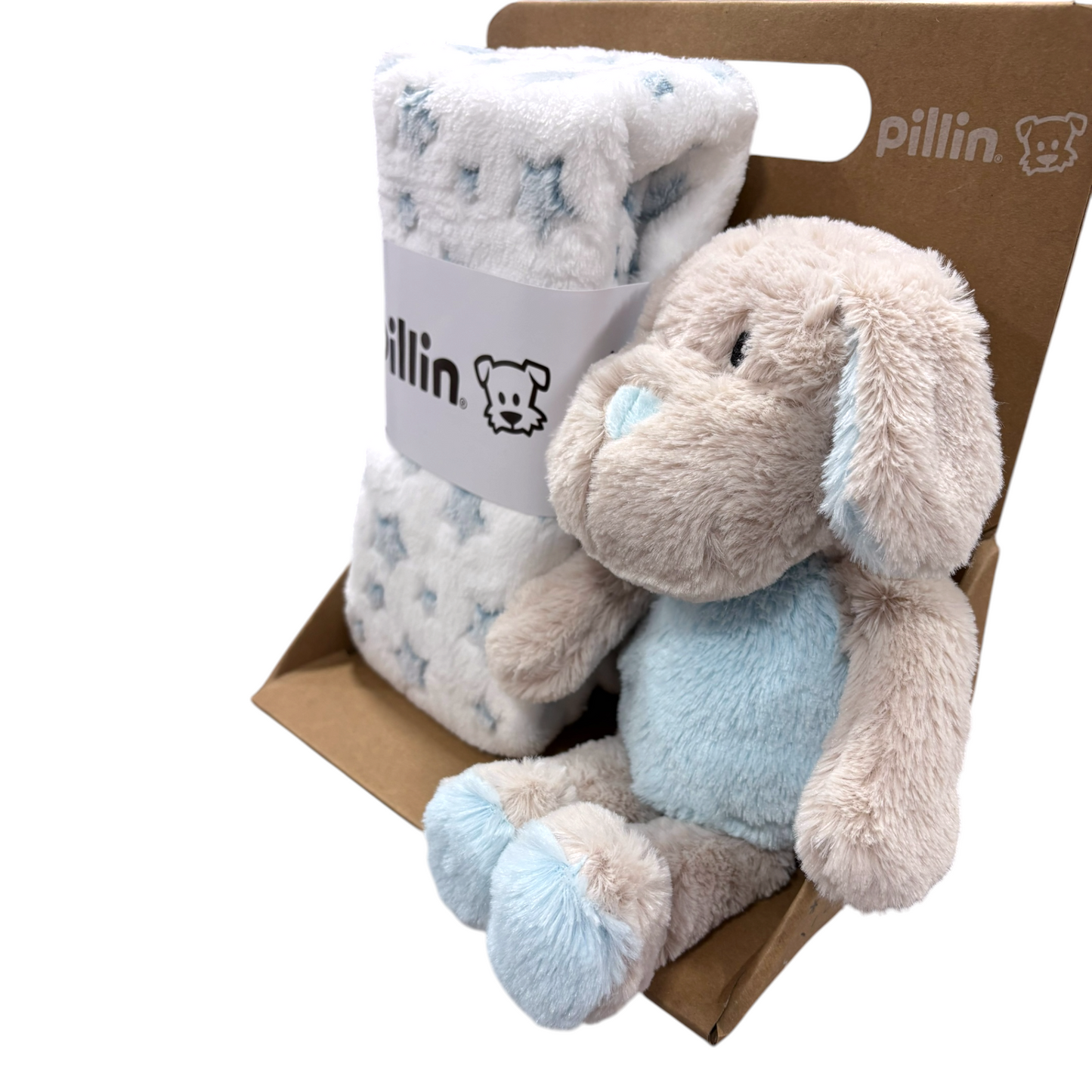 Manta con peluche, Perrito