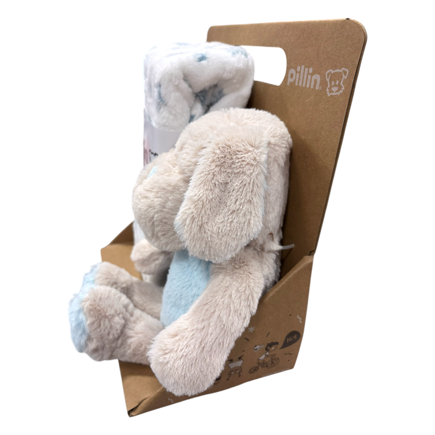 Manta con peluche, Perrito
