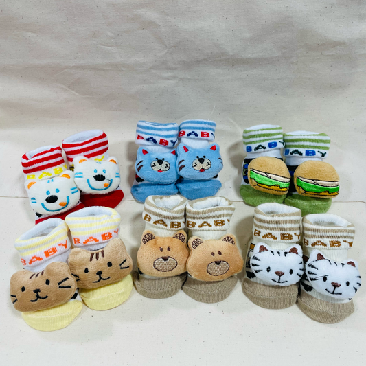 Calcetin antideslizante con peluche bebé