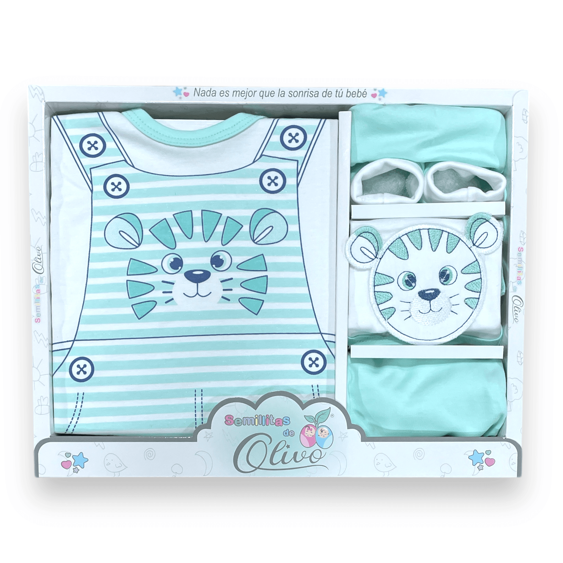 Caja de regalo 0-3m, diferentes colores - Palimu