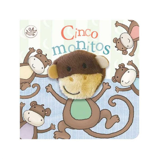 Cinco monitos. Libro con títere de dedo