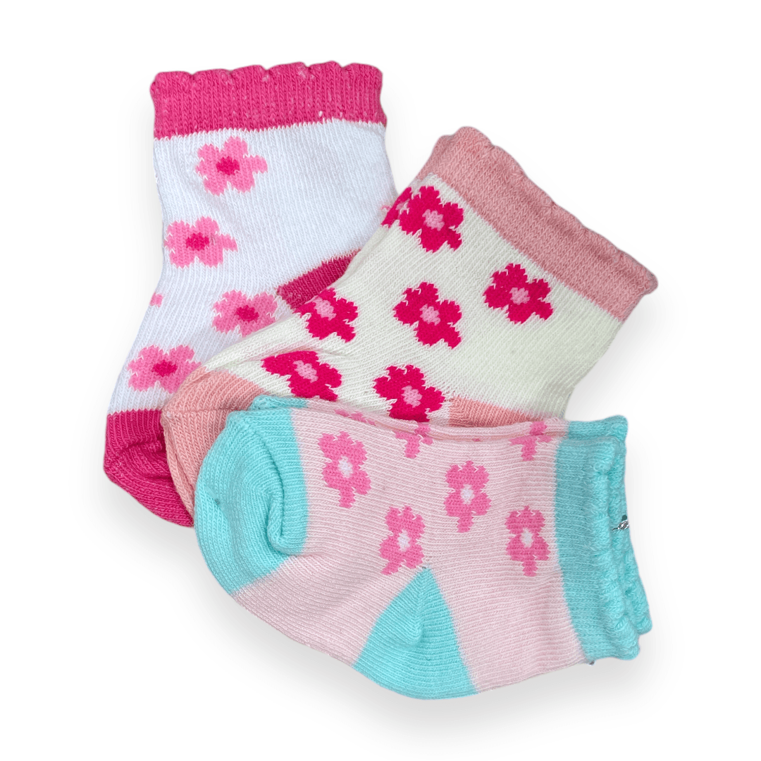 Set de 3 calcetines de niña 0-3m - Palimu