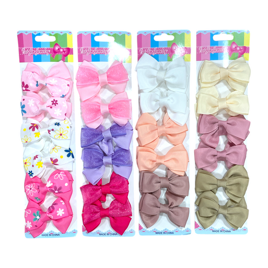 Set de 3 pares pinches lazo