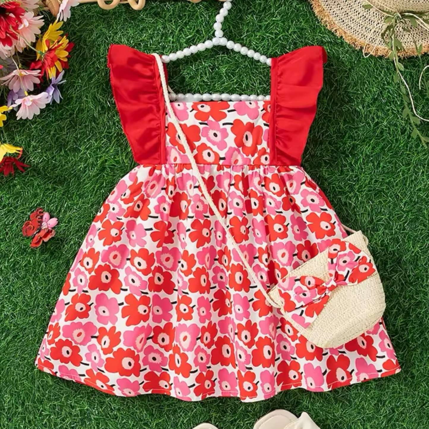 Vestido floral, 3 colores