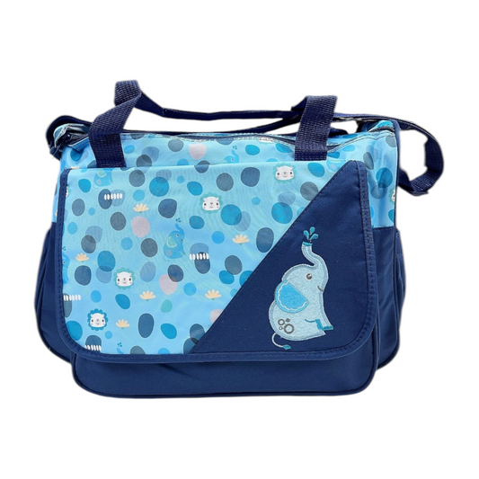 Bolso maternal elefante azul