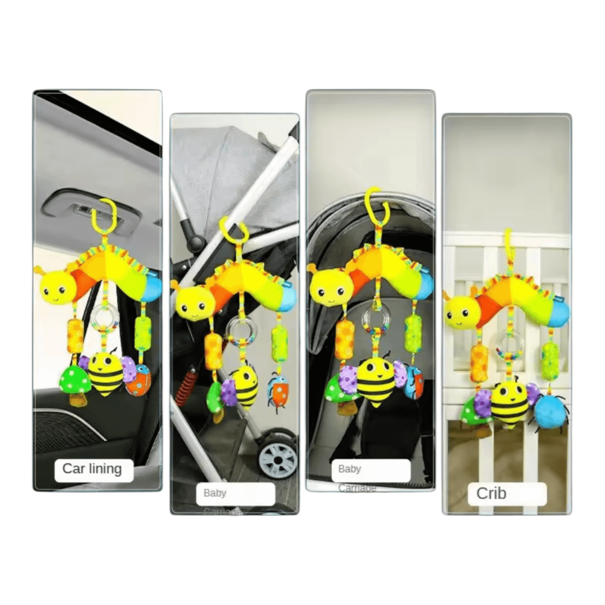 Colgante para cuna o coche de colores - Palimu