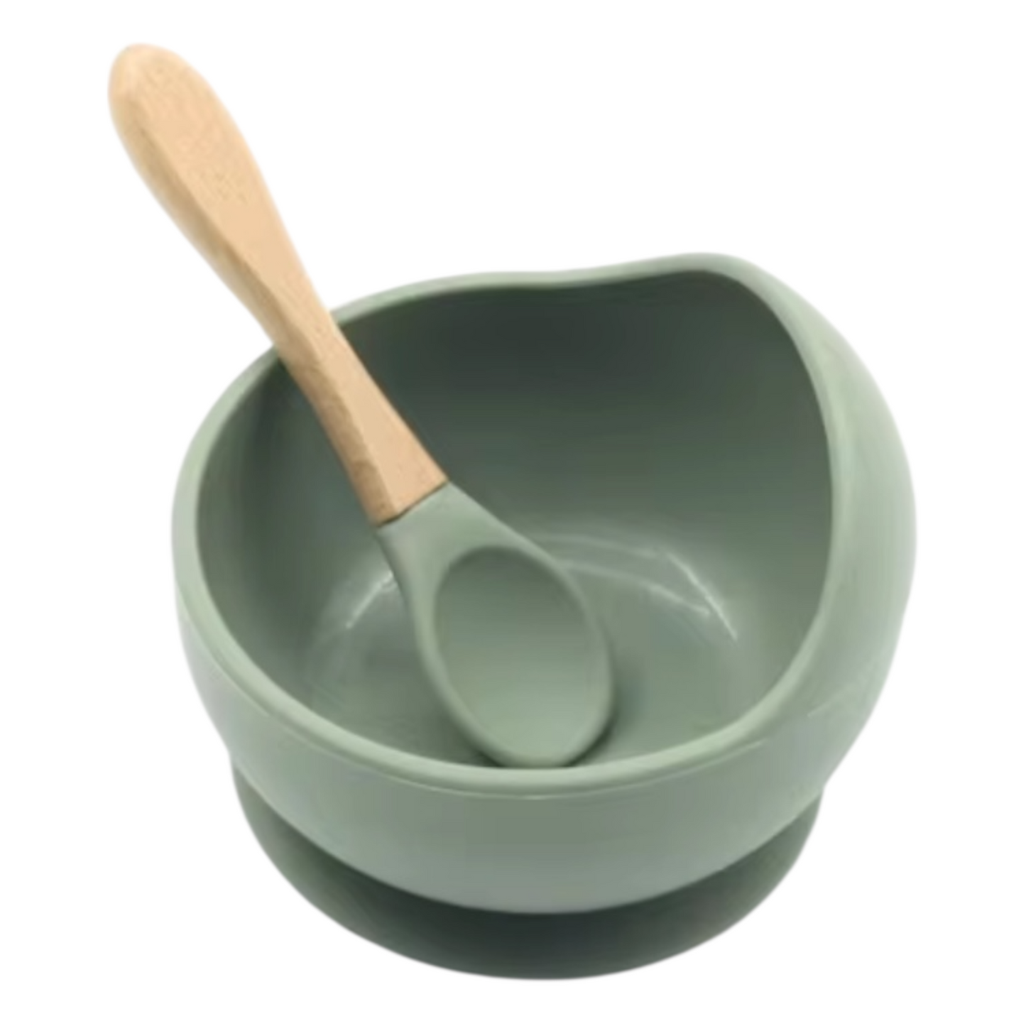 Bowl o tazón de silicona con cuchara