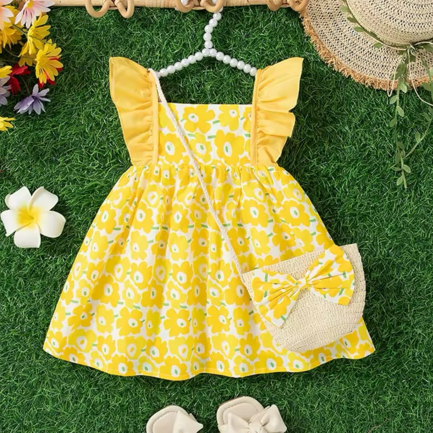 Vestido floral, 3 colores