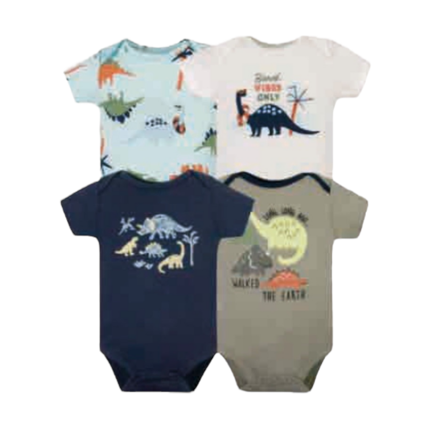 Set de 4 bodys, Dinosaurio
