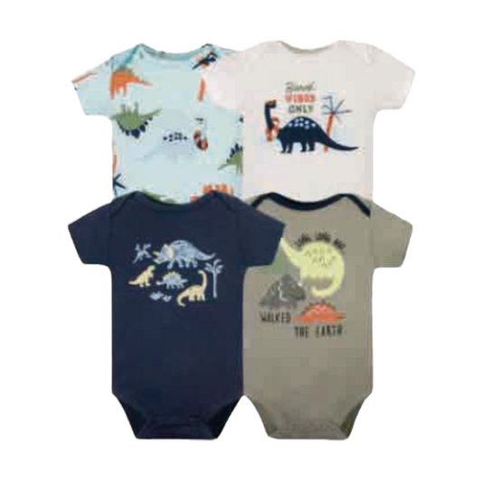 Set de 4 bodys, Dinosaurio