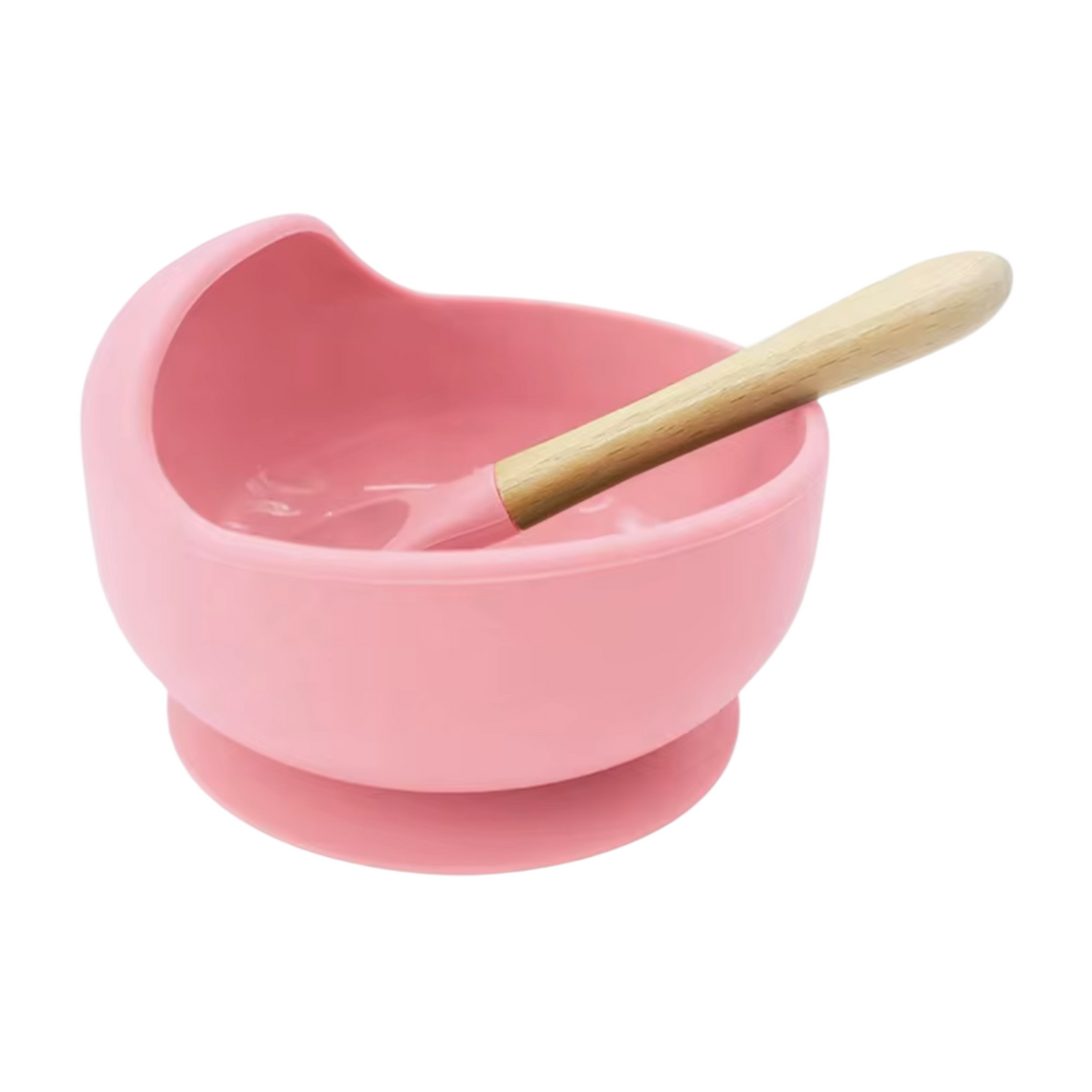 Bowl o tazón de silicona con cuchara