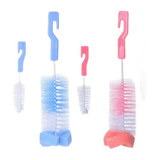 Set de 2 cepillos limpia mamaderas