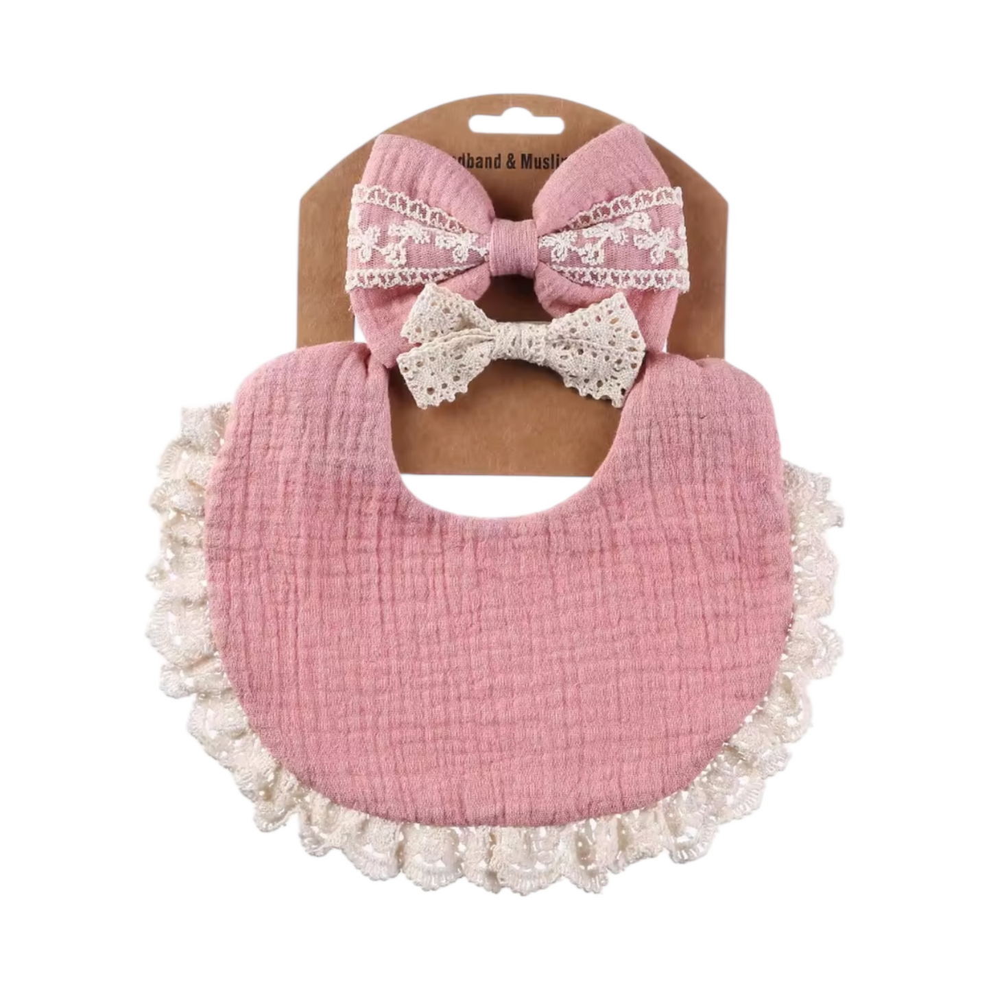 Set babero mas 2 cintillos