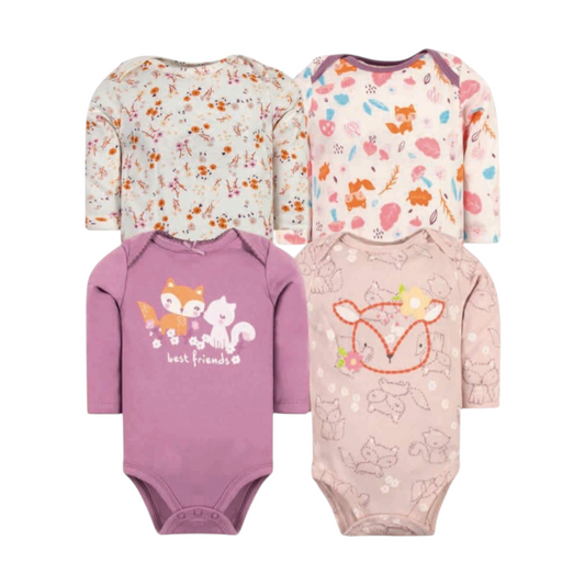 Set de 4 bodys, Morado