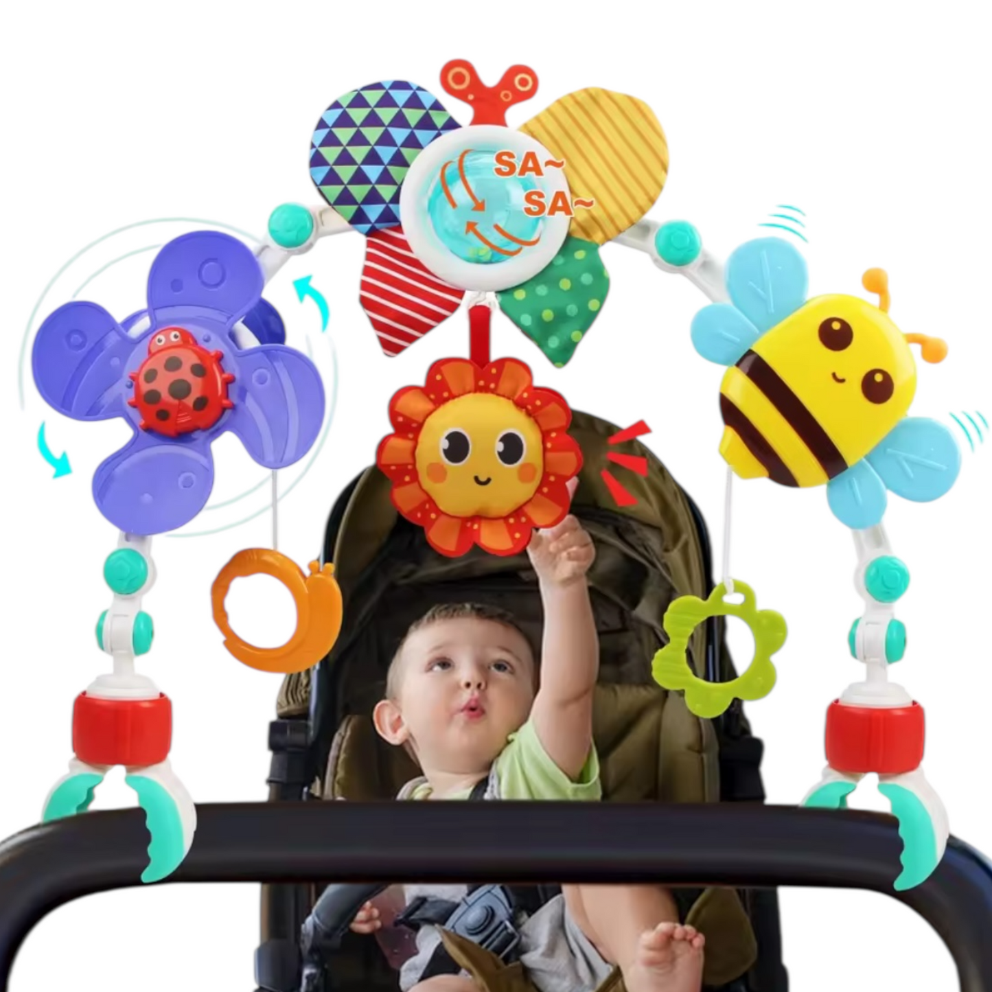 Arco didáctico para cochecito