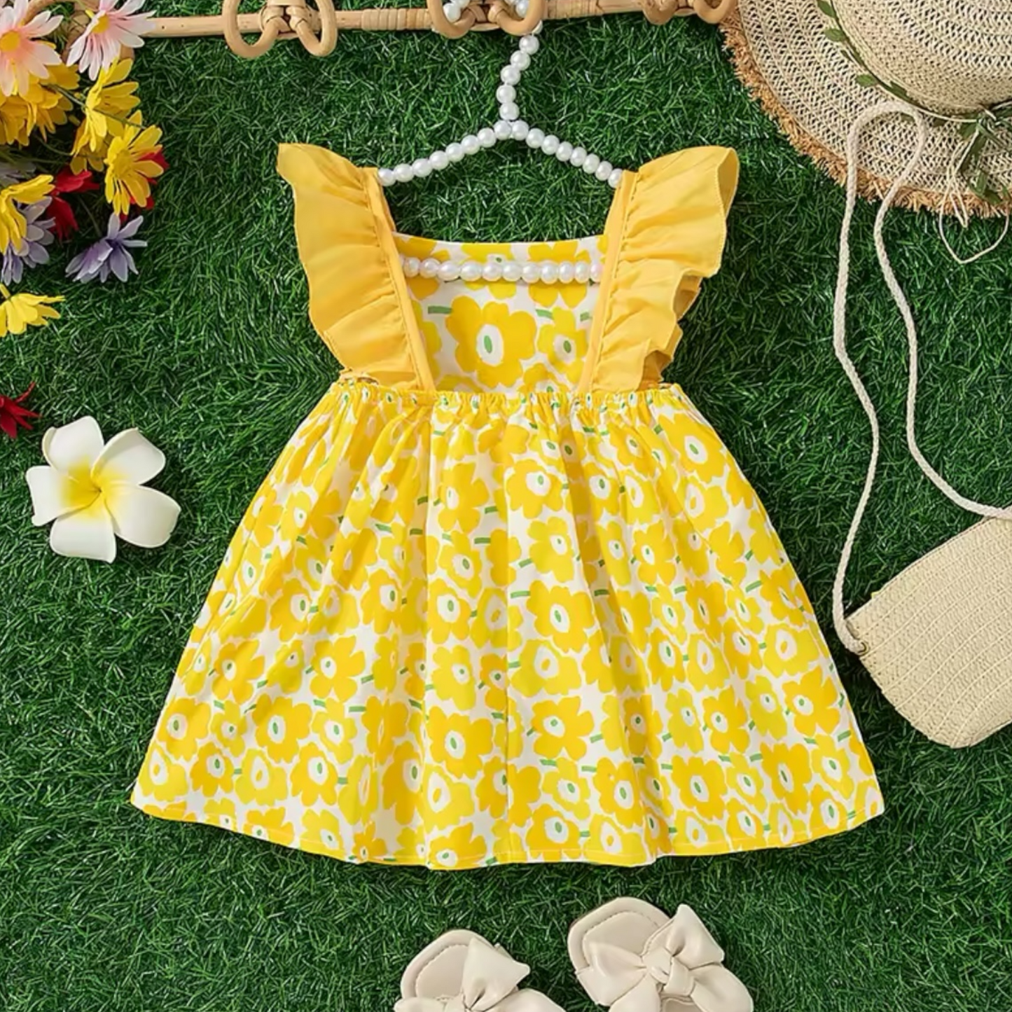 Vestido floral, 3 colores