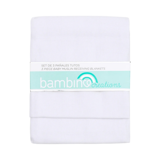 Set de 3 pañales tutos, Blancos
